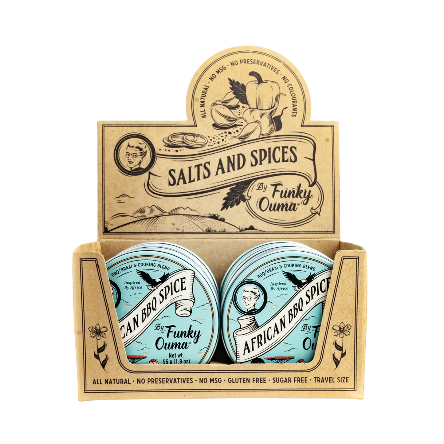 AFRICAN BBQ SPICE TRAVEL TIN